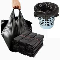 Sacs de courses en PE jetables type T-shirt, vente en gros d'usine, personnalisables avec logo, sacs de transport en plastique