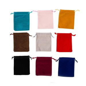 ถุงของขวัญกำมะหยี่แบบมีเชือกผูก น้ำหนักเบา สีสันสดใส สำหรับใส่สบู่แบบกำหนดเอง เมล็ดพืช ของชำร่วยงานแต่งงาน งานวันเกิด งานคริสต์มาส เครื่องประดับ - Product Image 1