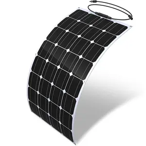Превосходное качество, ультратонкая Гибкая солнечная панель 95 Вт ETFE PET PV для RV, моно, Полугибкие солнечные панели, прозрачная солнечная панель