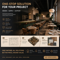 Service de design d'intérieur commercial pour la rénovation de restaurants occidentaux et d'hôtels, tables à manger en bois massif, design de bar, décoration personnalisée