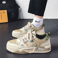 Sepatu Kanvas Pria Baru Musim Semi, Bernapas, Trendi, Cocok untuk Semua Gaya, Sol Tebal, Sneakers Kasual, Sepatu Skateboard, Sepatu Ayah untuk Pria