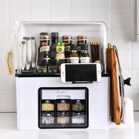 Boîte de rangement multifonctionnelle pour ustensiles de cuisine