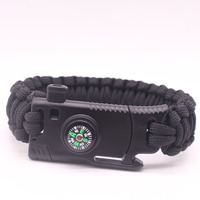 Nouveau Anthrive Camping en plein air Paracord couteau Bracelets de survie avec montre numérique silex allume-feu sifflet boussole