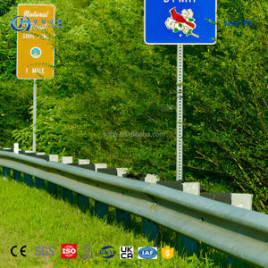 Barriera in acciaio per autostrada zincata attrezzatura per traffico autostradale qualificata - Product Image 5