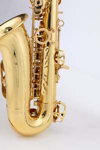 Saxofón Profesional para Adultos, Juego de Accesorios, Saxofón de Rango Medio de Latón Lacado en Oro, Afinado Electrónicamente, Producción Original de Fábrica - Product Image 4