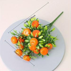 ช่อดอกไม้ผลไม้และผักจำลอง 7 ช่อ 14 ผล - แตงโม สตรอว์เบอร์รี เลมอน มะเขือเทศ แครอท อะโวคาโด ที่เหมือนจริง - Product Image 3