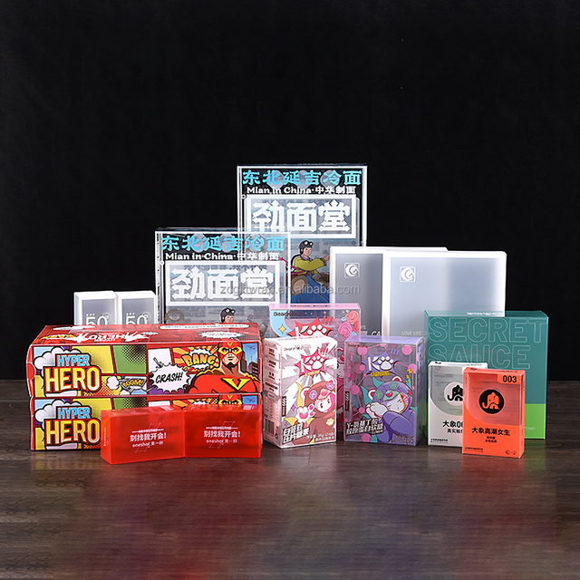 Free Custom Gift Acetate Folding Plastic Clear PVC Box Eco-Friendly Recycled Materials