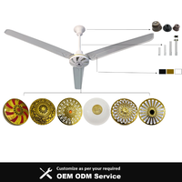 80W 3-Blatt 56-Zoll AC-Motor Metall-Deckenventilator Langlebig Starker Wind Geräuscharmer Betrieb Energiesparende Klasse A Energieeffizienz für den Hausgebrauch