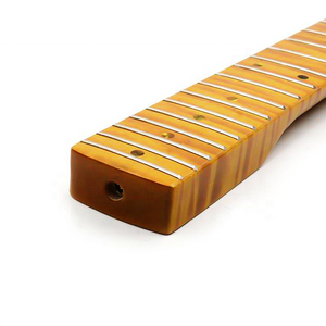 Manche de guitare en vente, remplacement, 21 frettes, teinte vintage, érable flammé, manche de guitare ST - Product Image 4