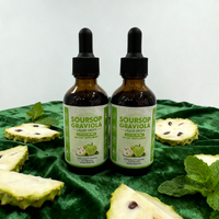 Gouttes liquides de Graviola (Corossol) – Extrait naturel de Corossol pour la santé cellulaire des adultes, le soutien hépatique et les bienfaits antioxydants – Facile à prendre