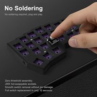 OEM ODM Corne V4 40 Wired Split Mechanical Keyboard Kit ColumnStaggered Ergonomic DIY Barebone with 3D Printed Case HotSwap RGB