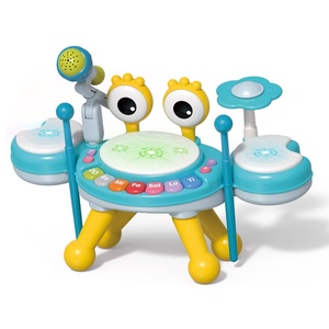 Wholesale Portable Multi-Function Musical Piano Keyboard <b>Toy</b> With <b>Drum</b> Microphone Detachable Rattle Whistle - Product Image 3
