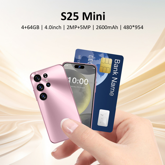 Pocket-Sized 4.0" S25 Mini Phone 4GB RAM 64GB ROM HD Camera Mini Android Dual SIM Smartphone Factory Wholesale Price
