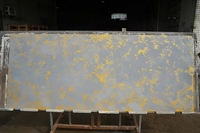 Panneau décoratif architectural moderne doré, imperméable et ignifuge, texture dorée brossée, pour murs intérieurs et graphismes commerciaux