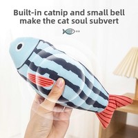 Petit jouet à mâcher pour chat, chatnip, simulation de poisson, auto-divertissement, soulage l'ennui, résistant aux morsures, teaser pour animaux de compagnie, vente en gros de jouets pour chats