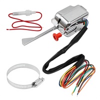Nouvel interrupteur de clignotant universel chromé 12V pour voitures, camions et dune buggy, remplacement OE 91062860