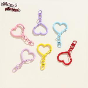 Colgante de aleación de zinc en forma de corazón con cierre de resorte para hacer joyas DIY y regalos, accesorio de moda unisex - Product Image 4
