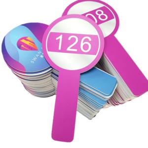 <span class=keywords><strong>ป้าย</strong></span>ไม้ประมูลรูปวงรีทำจากพลาสติก - Product Image 1