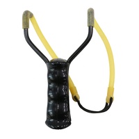 Lance-pierres d'extérieur de luxe en acier inoxydable pour le tir, catapulte puissante avec élastique