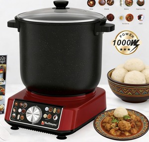Marmite antiadhésive Hoffmans HM-8868 8L, appareil à Fufu automatique, mixeur alimentaire chauffant, pilon à igname 1000W, cuisinière facile à nettoyer 220V - Product Image 5