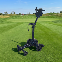 BETETEK Chariot de golf intelligent de fabrication OEM avancée avec télécommande, en alliage d'aluminium, vitesse de 7 km/h, capacité de charge de 80 kg pour le golf