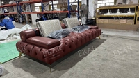 Modernes Luxus-Schlafs ofa Neues Design Luxus-Leder-Wohnzimmer möbel Modular für Villa Holz-und Metall material