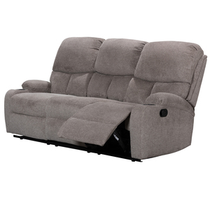 Ensemble de canapés inclinables manuels HOMERS 3+2+1 en velours avec console inclinable et structure en bois massif <span class=keywords><strong>pour</strong></span> salon compact OEM - Product Image 5