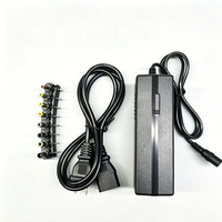 Prix d'usine, adaptateur secteur universel 12-24V 5A 96W à 7 niveaux de réglage, prise EU, US, UK, 8 prises, adaptateur secteur pour ordinateur portable