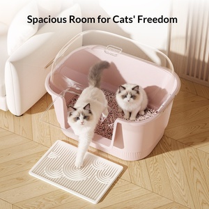 Bac à litière pour chat entièrement fermé, extra large, anti-odeurs, anti-éclaboussures, pour les gros chats - Product Image 4
