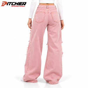 Fabricant de jeans pour femmes sur mesure, denim extensible pour marques privées, faible MOQ, production en gros - Product Image 3