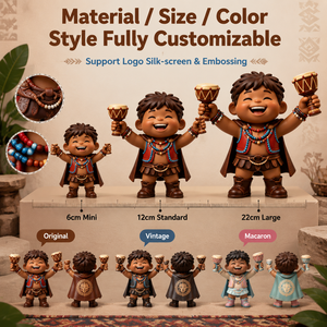 Figura de <span class=keywords><strong>Vinilo</strong></span> Suave Personalizada Meiyantoys, Diseño de 15 cm, Cultura del Tambor Folclórico, Figuras de <span class=keywords><strong>Vinilo</strong></span> de Dibujos Animados en 3D, Figura de Acción Adorable, Juguete, Recuerdo Turístico - Product Image 3