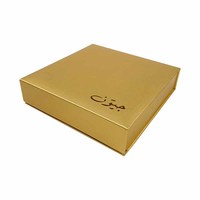 Boîte Cadeau Magnétique Dorée de Luxe Personnalisée pour Chocolats avec Logo