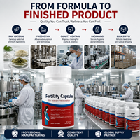 Capsules de soutien à la fertilité 60 gélules OEM Marque privée Supplément de préconception Formule de vitamines prénatales Vente en gros Direct usine