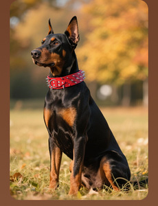 Nouveaux produits pour animaux de compagnie : Collier pour chien agressif en PU à rivets, anti-morsure, courbé et élargi, motif crocodile, avec boucle métallique - Product Image 6