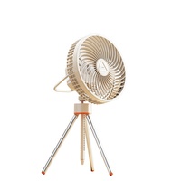 Ventilateur de camping portable multifonctionnel à 3 vitesses réglables, rechargeable par USB, pour bureau et extérieur, vente en gros