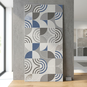 Vency Grey Modern Flexible Stone Glazed Porcelain Tiles Polished Glossy 2x4ft Floor <b>Wall</b> Tile - Product Image 2