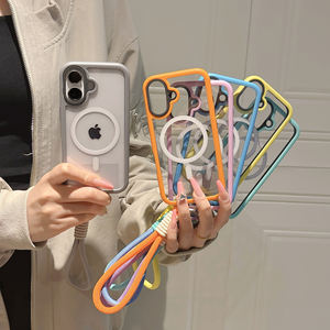 <span class=keywords><strong>Coque</strong></span> de téléphone magnétique de couleur unie simple et élégante pour Apple 16Promax IPhone15plus antichoc 14 <span class=keywords><strong>cordon</strong></span> de main 13 12 <span class=keywords><strong>11</strong></span> - Product Image 3