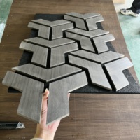 Panneau acoustique décoratif pour salle de réunion, isolation phonique, forme irrégulière 3D, matériaux muraux acoustiques