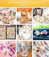 NOVITÀ 2026: Cabochon in Resina Trasparente con Cartoni Animati, per Scrapbooking, Decorazione Telefoni, Creazione di Gioielli e Modellismo