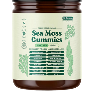 Gomitas de Musgo Marino 16 en 1 con Aceite de Semilla Negra y Alga Marina |   Mejora el Sueño y la Memoria |   Para mujeres embarazadas |   Uso para Adultos |   Fábrica - Product Image 1