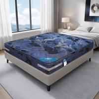 Matelas de lit King Size hybride contemporain à mémoire de forme et ressorts ensachés double, avec gel rafraîchissant, 25 cm, vente directe usine, mobilier de maison