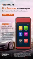 Herramienta de Programación y Configuración TPMS Porcsi A8, 315/433MHz, Servicio de Activación de Sensor Universal, Pantalla LCD, Garantía de 1 Año