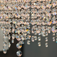 Lustre rectangulaire en cristal, long et linéaire, pour salle à manger, îlot de cuisine