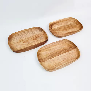 Wholesale Customized Acacia Wooden Tray Unbreakable <strong>Plates</strong> <strong>Serving</strong> Tray Wooden Dishes Acacia Wood Round Dinner Charger <strong>Plates</strong> - Product Image 6