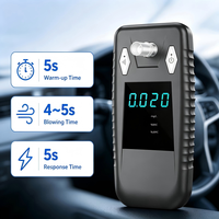 Détecteur d'alcool portable électrochimique de qualité supérieure, éthylotest numérique haute précision pour les conducteurs de voitures