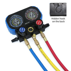 कार एयर कंडीशनिंग दबाव कई गेज नली किट <span class=keywords><strong>R22</strong></span> R-410A R-134a उच्च गुणवत्ता वाले धातु रेफ्रिजरेटर दबाव गेज सेट - Product Image 5