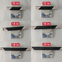 Glissière de tiroir noire 4510 à montage latéral, rail télescopique coulissant 25cm 30cm 35cm 40cm 45cm 50cm