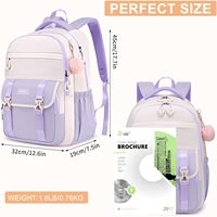 Sac à dos scolaire en gros, Mochila Escolar, antivol, ergonomique, 15,6 pouces, en nylon, pour adolescentes, étudiantes, ordinateur portable étanche