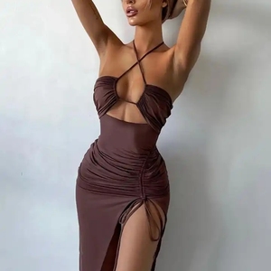 Sản Phẩm Độc Đáo Để Bán Trực Tuyến 2023 New Arrivals Xu Hướng Thiết Kế Sexy Bodycon Tùy Chỉnh Mù<span class=keywords><strong>a</strong></span> Hè Phụ Nữ Thời Trang Dài Ăn Mặc Cho Phụ Nữ - Product Image 2
