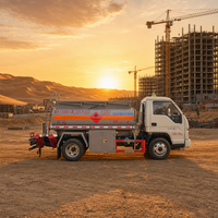 Camion-citerne Euro 6 de 2,5 m³ avec plaque bleue, petit camion-citerne de 2500 L pour la livraison de diesel